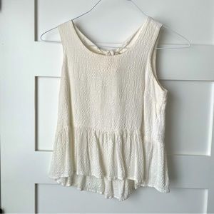 Amadi XXS pettite made in the USA tie back tank top high low